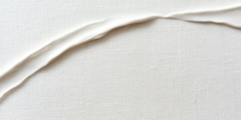 Poster - White Texture with Smooth Fabric Detail