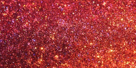 Poster - Shimmering Red Glitter Background