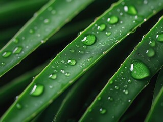 Closeup of cactus spine with water droplets, rich texture, high contrast, soft background, desert life in intricate detail