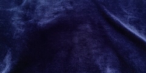 Poster - Soft Dark Blue Velvet Fabric Background