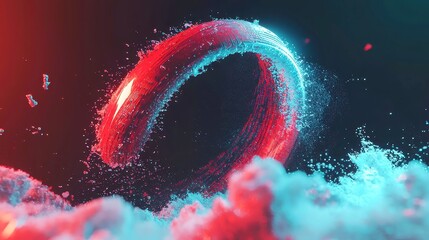 Poster - Digital audio spectrum wave effect, vibrant colors, dynamic shapes, visual representation of sound frequencies, abstract design, captivating movement, engaging and immersive experience