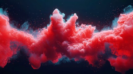 Poster - Digital Audio Spectrum Wave Effect, vibrant colors pulsating through the air, showcasing sound energy in motion, illuminating the surrounding free space with dynamic patterns