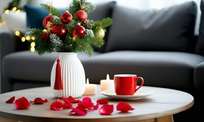 Canvas Print - christmas table setting