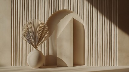 Wall Mural - minimalist design with delicate lines and shapes