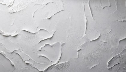 Aufkleber - Minimalist White Texture Background with Abstract Paint Strokes, Smooth Brush Patterns, and Gentle Feathered Curves for Artistic, Interior Design, or Graphic Layout Concepts