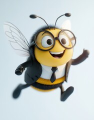 Poster - Busy Bee in Suit.