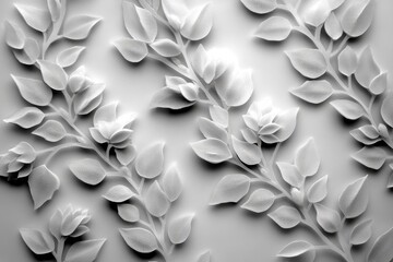 Poster - Minimalist line art of frost patterns on glass, capturing the delicate and intricate look of winterâ€™s icy touch in a simple style, symbolizing elegance and clarity