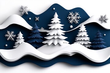 Poster - Minimalist line art of snow flurries falling gently, capturing the delicate and peaceful motion of snow against a clean background, symbolizing simplicity and grace