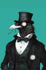 Canvas Print - Raven Gentleman.