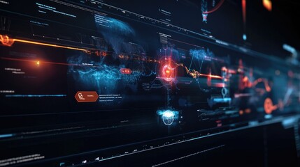 Poster - A detailed interactive graphic displaying a timeline of video editing features, illustrating the journey to seamless post-production.