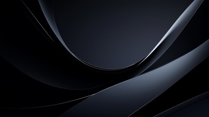 Fototapete - Black solid color mobile phone wallpaper with silver accents.