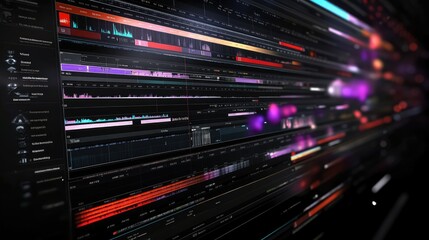 Poster - An engaging infographic timeline highlighting the major tools and features in video editing software for streamlined post-production.