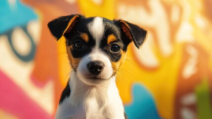 Canvas Print - Puppy Portrait.