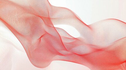 Poster - Technology presentation template with flowing wireframe waves, abstract plexus background