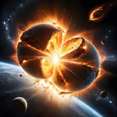 Poster - planet in space