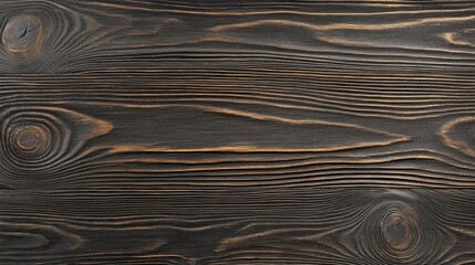 Poster - Dark hardwood texture with pronounced grain lines, creating a warm and classic wood background