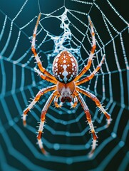 Explore the intricate texture of spider eyes in a hyperdetailed shot capturing nature's wonders