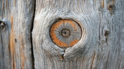 Poster - Rough, rustic wooden texture with visible knots and imperfections, for an organic backdrop