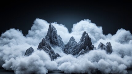 Wall Mural - strange alien planet environment with extremely strange landscapes
