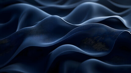 Abstract 3D Blue Wavy Background