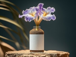 Canvas Print - purple orchid in vase