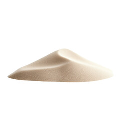 Wall Mural - A mound of sand is sitting on a white background