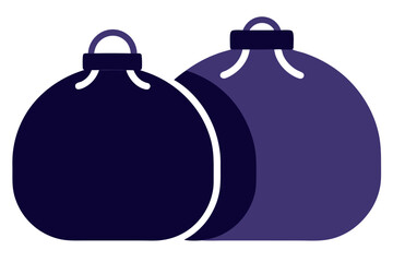 Boxing Speed Bags-Heavy Bags | isolated vector illustration on white background