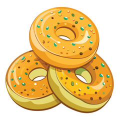 Bagels vector illustration.