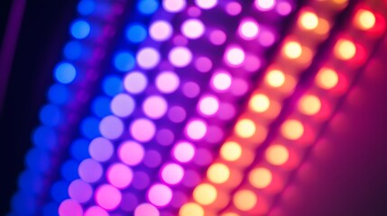 Poster - Dazzling Carnival Lights Shine Bright at Dusk with Open Space
