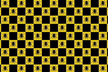 seamless pattern with black and yellow symbols, seamless pattern with animal, yellow and black background, yellow background, animal, animal background, yellow, art, square, cool, pawn, pattern