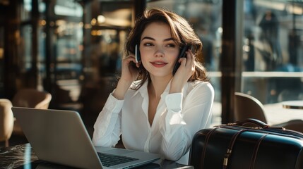 Sticker - The Young Woman with Headphones