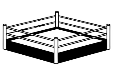 Boxing Ring | isolated vector illustration on white background