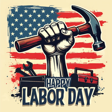 Happy labor day design illustration vector