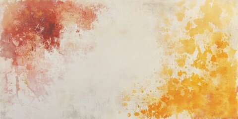 Poster - A soft, abstract background blending warm reds and vibrant yellows, perfect for various artistic projects