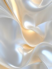 Poster - Layered Waves of Subtle Color and Texture