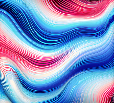 Blue and colorful wavy dynamic motion graphics. light motion shape curve. wavy banner template. background texture, neat cracks, 8k quality. generative ai	