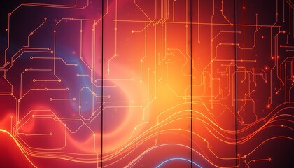 Poster -  subtle wallpaper wall  technology