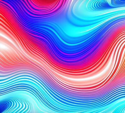 Blue and colorful wavy dynamic motion graphics. light motion shape curve. wavy banner template. background texture, neat cracks, 8k quality. generative ai	