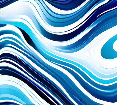 Blue and colorful wavy dynamic motion graphics. light motion shape curve. wavy banner template. background texture, neat cracks, 8k quality. generative ai	