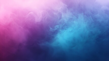 Wall Mural - Abstract transparent background featuring a purple-blue teal gradient smoke cloud.