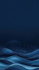 Fototapete - A mesmerizing display of glowing blue connections and dots forms an abstract network against a dark background, illustrating technology.