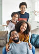 © Lumos sp - child family mother portrait father woman happy daughter son man girl female black american african  love together boy fun parent teen teenager