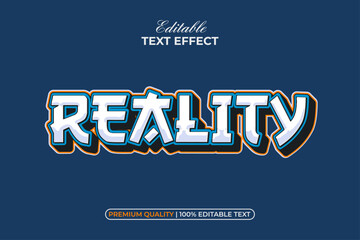 Poster - reality editable text effect 3d style.