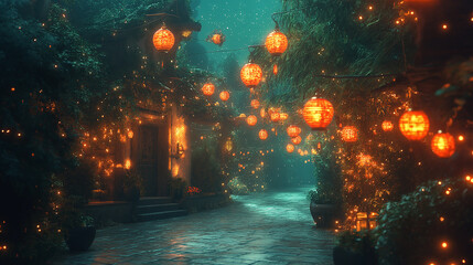 Wall Mural - christmas lights