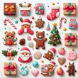 © VIPRESIONA - Праздничный Фон с яркими рождественскими элементами
