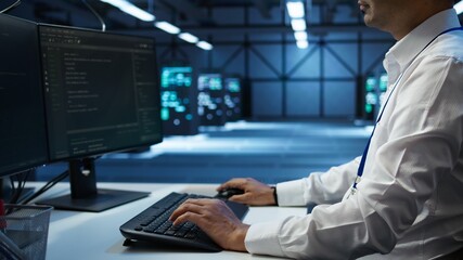 Poster - admin in data center designing, implementing and managing gear to ensure optimal performance and rel