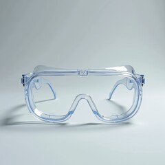 Clear protective goggles for safety in labs, construction sites - ideal for workplace safety blogs, industrial supply websites, and PPE awareness campaigns