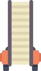 Poster - manufacturing conveyor belt system icon transporting materials on the production line