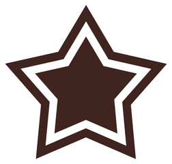 Wall Mural - Star favorite symbol flat icon vector isolated on white background.