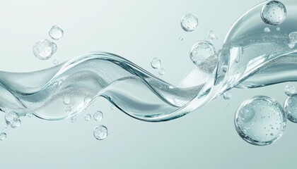 Poster - A Wave of Liquid with Air Bubbles Suspended in the Air